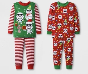 disney star wars set of 2 pajamas kids stormtrooper holiday size 12 months NWT - Picture 1 of 3