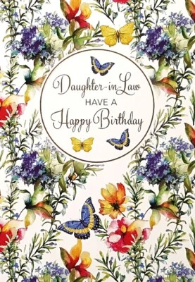 MILLBROOK STUDIOS Daughter-In-Law Have a Happy Birthday - Birthday Greeting Card - 03521