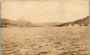"Wyman Lake" Bingham, ME c1930s RPPC Vintage Postcard JJ - Picture 1 of 2