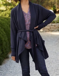 Matilda Jane THAT’S A WRAP Jacket Cardigan Navy Blue Womens Size Medium M - Picture 1 of 10