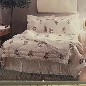 2 Martex Full Flat Sheets Floral “Garden Tapestry” No Iron Cottage Core USA READ - Picture 1 of 6