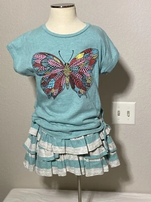 Conjunto de camiseta Paper Wings Flutterby y falda con volantes en capas Marle como nueva talla 6 Foto 1 de 4