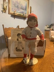 Danbury Mint Porcelain Baseball “MATTHEW'' By Sheryl Spicer Doll Ball Glove &Box - Picture 1 of 5