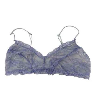 Free People Damen Bralette-BH ohne Bügel Blumen Spitze Größe M lila - Bild 1 von 6