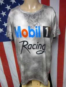 MOBIL 1 RACING lrg athletic tee Formula One 1 motorsports dry-fit T shirt - Picture 1 of 1