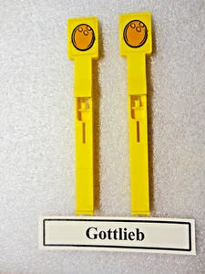Gottlieb usato campo da gioco giallo bersagli a goccia.  Entrambi sembrano molto belli. - Foto 1 di 3