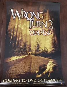 Póster promocional de película en DVD Wrong Turn 2 Dead End A - Imagen 1 de 1