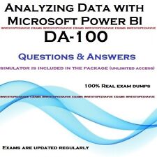 DA-100 Analyzing Data with Power BI practice Exam question answer & Simulator