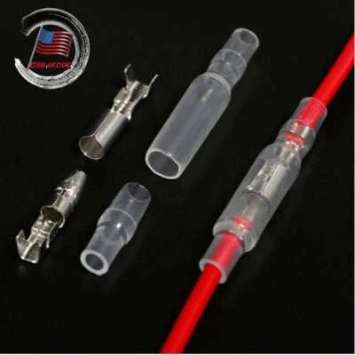 Female Male Bullet Connector Wire Crimp Terminal 4.0mm Insulated Cover 50-250Set - Image 1 of 4