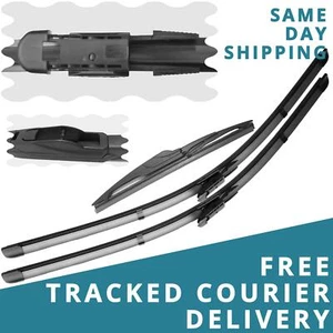 For Vauxhall Corsa E 2014-2019 Front/Rear Windscreen 26" 16" 12" Wiper Blades - Picture 1 of 1