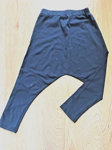 Girls Drop Crotch Pants Yoga Pants 5,6,7,8 Y Harem Pants in Muted Blue or Black - Picture 1 of 1
