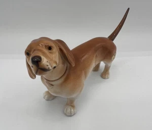 Vintage Czech Bohemian ROYAL DUX Hand Painted Porcelain DACHSHUND Dog Figurine - Picture 1 of 20