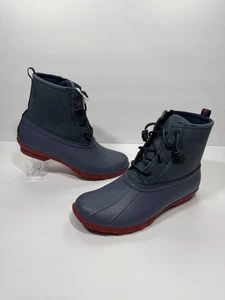 Sperry Saltwater Sport Azul Marino Mujer Talla 9 Cuero Impermeable STS86427 - Imagen 1 de 8