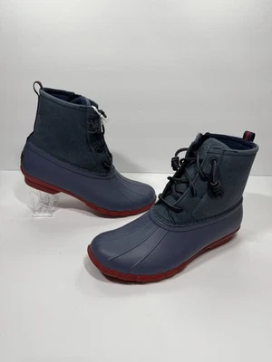 Sperry Saltwater Sport Azul Marino Mujer Talla 9 Cuero Impermeable STS86427 Foto 1 de 4