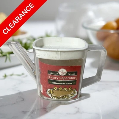 NEW Plastic Gravy Separator Measuring Cup with Spout & Strainer 1.5 Cup - Image 1 of 3