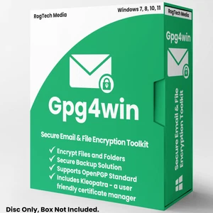Gpg4win - Secure Email & File Encryption Toolkit - Security Software Windows CD - Picture 1 of 12