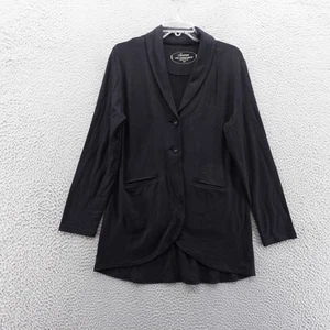 Soma Live Loungewear Knit Jacket Size Small Black Womens Soft Modal Casual - Picture 1 of 11
