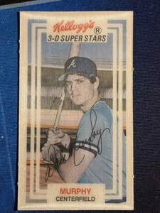 1983 Kellogg's 3-D Super Stars Dale Murphy Karte #52 KOSTENLOSER VERSAND Braves - Bild 1 von 2