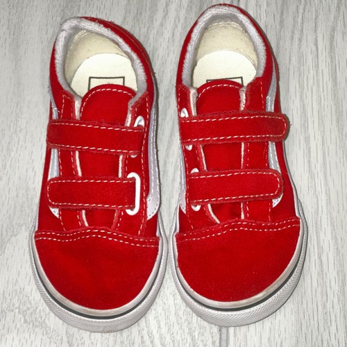 Sneakers Vans bambino Oldol Skool rossoo bianco g eassante passan t