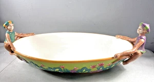 Capote ciotola ceramica vintage Abigails motivo floreale scimmie accenti sul lato. Raro - Foto 1 di 16
