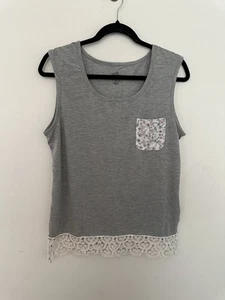 Disney Boutique Mickey Mouse Women's Tank Top Size L Gray - Picture 1 of 8