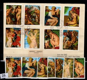 / PARAGUAY - MNH+COVER - AVIO - MUESTRA - PAINTING - NUDE - Picture 1 of 1