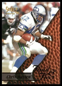 Scheda calcio 1996 Select #189 Chris Warren Seattle Seahawks - Foto 1 di 2