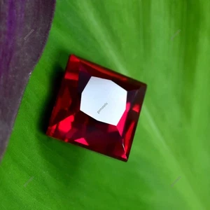 Auténticas piedras preciosas sueltas de corte cuadrado rubí rojo natural de 13,40 quilates CERTIFICADAS - Imagen 1 de 11