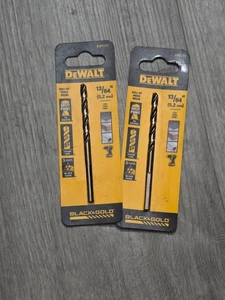 x2 🛠️ DEWALT DW1113 - 13/64" High Carbon Bohrer Bit 2er Pack * NEU - Bild 1 von 4