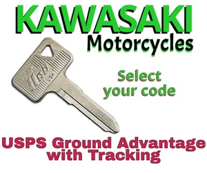 Kawasaki Motorcycle Keys Replacement Key Cut to Code A111111-A114134 All Metal - Bild 1 von 1