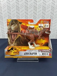 Modellino Jurassic World Dominion Extreme Damage Atrociraptor Matel - Foto 1 di 4