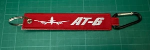 AT-6 Textron Aviation Defense Keyring embroidered double sided - Foto 1 di 2