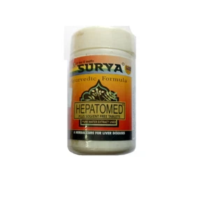 HEPATOMED TABLETS SURYA PHARMACEUTICALS HERBAL PRODUCT - Picture 1 of 1