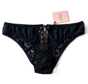 Agent Provocateur DAIZY Brief Black Size 2 Stretch Lace, New with Tag - Picture 1 of 3