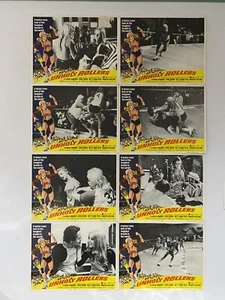 Unholy Rollers 1972 set di carte vintage lobby con Claudia Jennings e Betty Ann Rees - Foto 1 di 9
