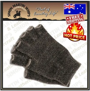 Possum Fur Merino Wool Fingerless Gloves Knitwear Made In New Zealand - Picture 1 of 2