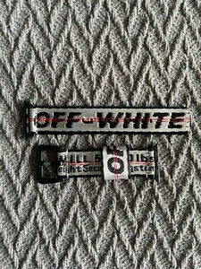 'Off White' Nylon Watch Band for Apple Watch 38/40mm 42/44mm (Series 1-6) New - Picture 1 of 32