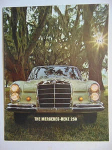 Original 1967 Mercedes Benz 250S and 250SE Brochure - Sedan, Coupe, Convertible - Picture 1 of 9