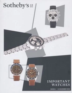 Sotheby's Catalogue Geneva, Important Watches 13 November 2018 HB - Bild 1 von 1