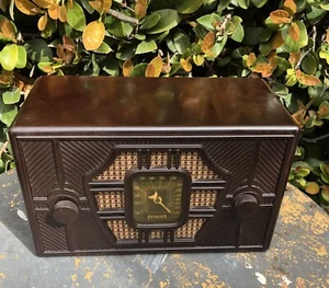 Vintage Remler tubo radio 1936 Super Art Deco custodia unica bachelite eccellente con - Foto 1 di 8