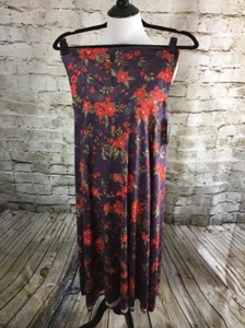 Lularoe Maxi Skirt Dress Size XXS - Beautiful Purple and Red Floral - Picture 1 of 6