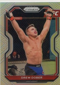 2021 PANINI PRIZM UFC SILVER PARALLEL  DREW DOBER NO. 22
