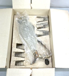 Leonard of Italy Rare Antique Cut Glass & Silver Plate Wine Claret Decanter Set - Picture 1 of 7