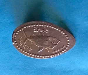BRUCE KILLER SHARK FINDING NEMO ELONGATED PRESSED PENNY DISNEY RETIRED in 2010 - Picture 1 of 1