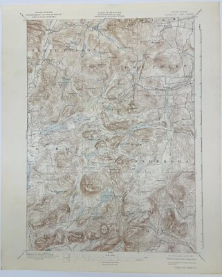Mapa topográfico Paradox Lake NY Ticonderoga, Hauge, Crown Point, Schroon, Horicon Foto 1 de 4
