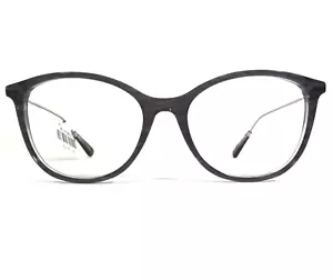 Anne Klein Eyeglasses Frames AK5072 001 Smoke Gray Clear Silver Round 52-17-140 - Picture 1 of 13