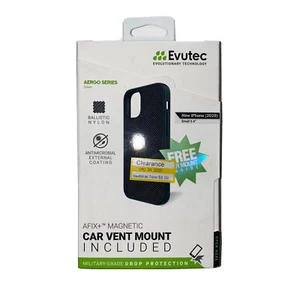 Evutec Apple iPhone Nylon Case with AFIX+ Vent Mount For Iphone 12 Mini - Green - Picture 1 of 11