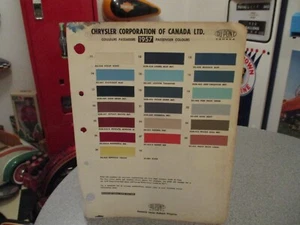 PAINT COLOUR REFERENCE R-M 1957 CHRYSLERAUTOMOTIVE  PAINT CHIPS - Bild 1 von 2