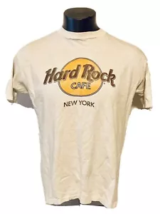 Vintage Distressed Hard Rock Cafe New York Shirt Beefy Made in USA XL Sgl Stich - Bild 1 von 5
