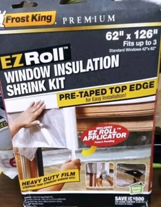 E/S 42 pulgadas X 62 in. Kit de aislamiento de ventana retráctil Premium Ez Roll (paquete de 3) | - Imagen 1 de 3